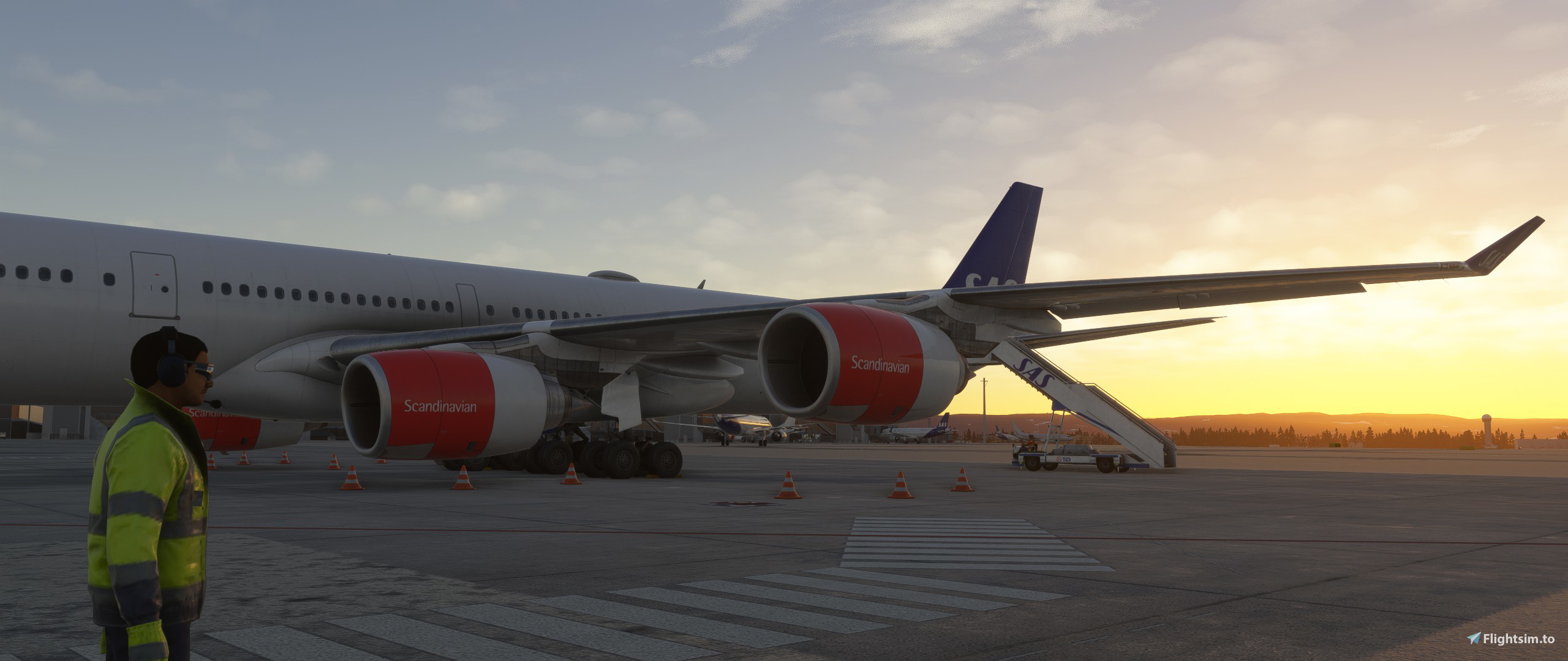 Aerosoft A340-600 - SAS (fictional) - Aircraft Liveries for MSFS