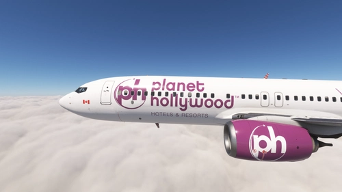 PMDG 737-800 w/ cabin Sunwing Airlines - Planet Hollywood (C-FAXD)