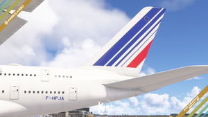 FlyByWire A380-800 Air France 1990 Livery 4K & 8K thumbnail 4