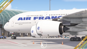 FlyByWire A380-800 Air France 1990 Livery 4K & 8K thumbnail 5