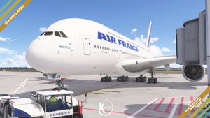 FlyByWire A380-800 Air France 1990 Livery 4K & 8K thumbnail 6