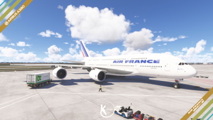 FlyByWire A380-800 Air France 1990 Livery 4K & 8K thumbnail 3