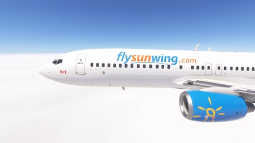 PMDG 737-800 w/ cabin Sunwing Airlines (C-FTJH and C-FTOH)