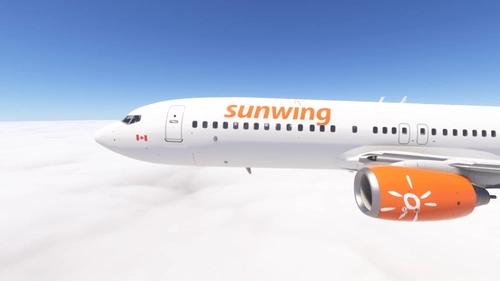 PMDG 737-800 w/ cabin Sunwing Airlines (C-FJVE)