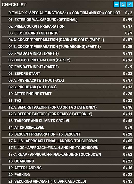 FENIX A320 Ingame-Checklist - Image 2