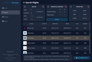 RouteScope – Real Airline Routes Finder & SimBrief Export Tool thumbnail 2
