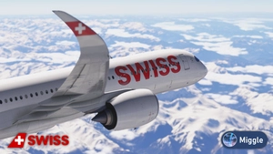 Swiss Delémont Livery w/ Cabin HB-IFB [A350-900] thumbnail 3