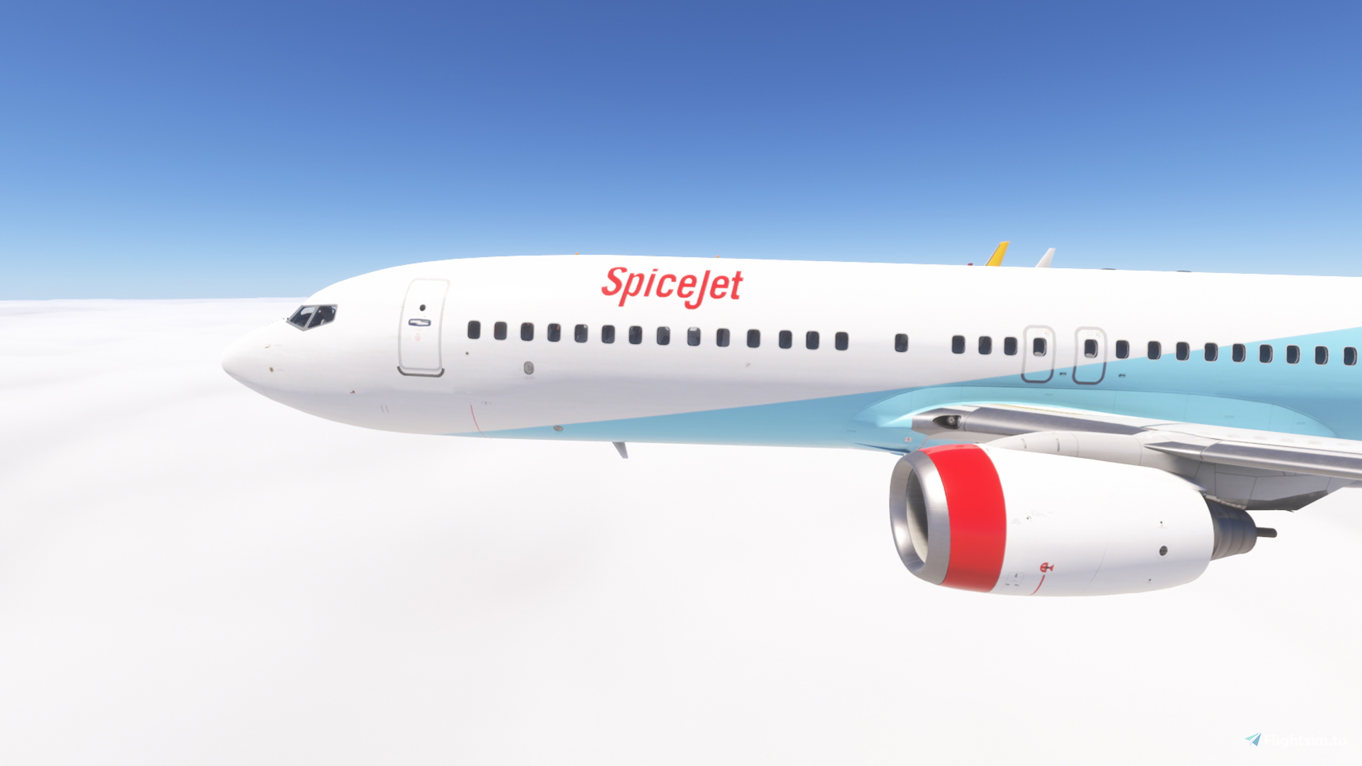 PMDG 737-800 /w cabin SpiceJet (VT-SXB) - Aircraft Liveries for