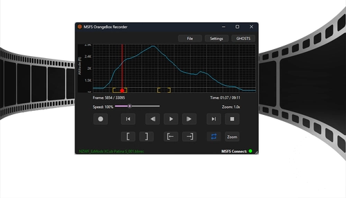 MSFS OrangeBox Recorder — Flight Recorder & Ghost Tool