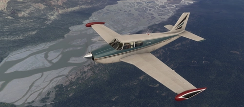 PA-24 Comanche a2a weathered white-blue N-MTLO