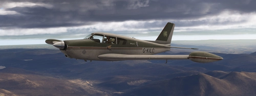 PA-24 Comanche a2a weathered green-brown G-KILC