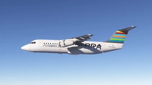 Just Flight Avro RJ100 FlygBRA SE-DSZ