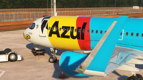Azul Pato Donald PR-YSI | Fenix A320 Sharklets Version