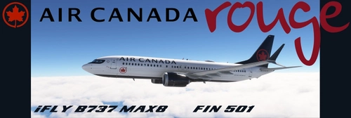 iFly 737 MAX8 Air Canada Rouge FIN 501 (8K)