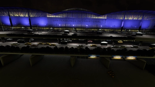 KSFO by Flightbeam Enhancement For AIG AI Traffic