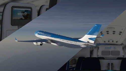 Airbus A330-200 Aerolíneas Argentinas (LV-KHU) w/cabin