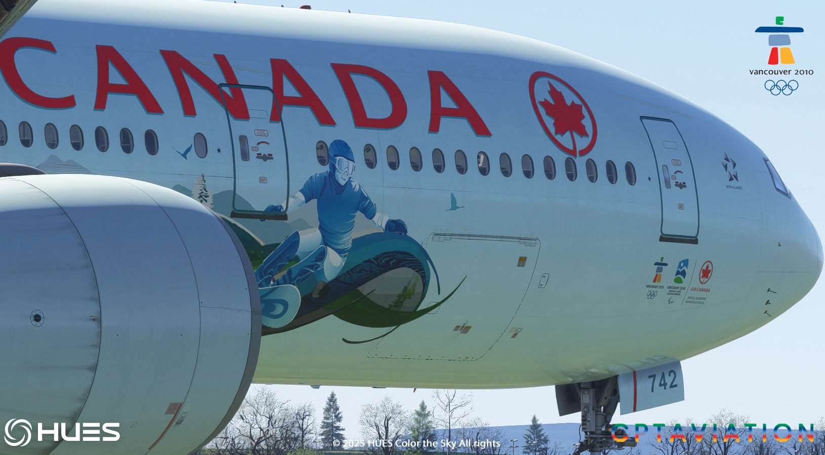 Air Canada C-FIVS 2010 Olympic Livery W/Cabin | PMDG 777-300ER | 8K - Image 1