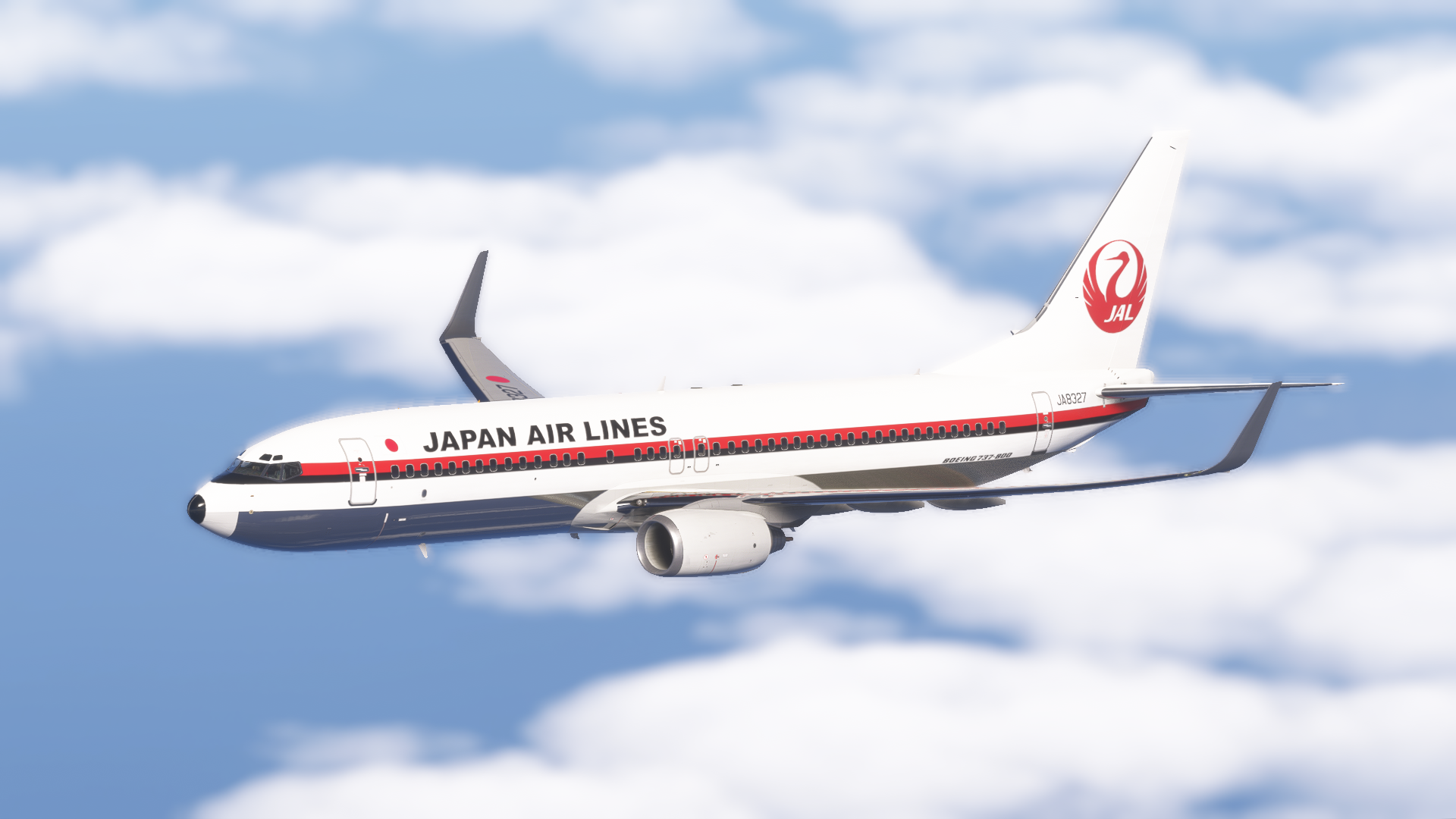 PMDG 737-800 Japan Airlines Original Tsurumaru JA8327 (Fictional