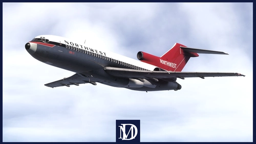 Northwest Orient Airlines 727-100 (N461US) w/Cabin | FlightSim Studio B727