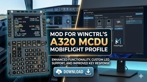 Mobiflight Profile for Winctrl MCDU (cpt side, just input)