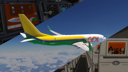 Boeing 737-800 Gol Linhas Aéreas Inteligentes (PR-GUM) w/cabin