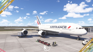 FlyByWire A380-800 Air France 2021 Livery 4K & 8K thumbnail 3