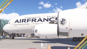 FlyByWire A380-800 Air France 2021 Livery 4K & 8K thumbnail 5