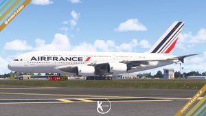FlyByWire A380-800 Air France 2021 Livery 4K & 8K thumbnail 7