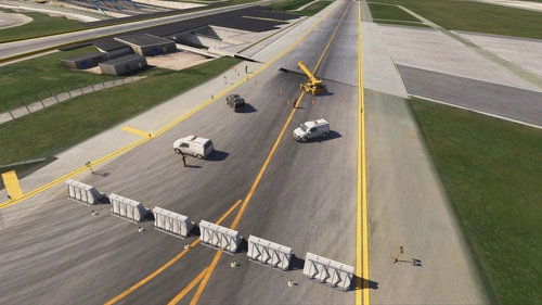 EHAM - Construction works at Bravo around A4 bridge