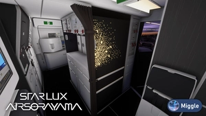 Starlux Airlines AIRSORAYAMA Special Livery w/ Cabin Pack [A350-1000] thumbnail 6
