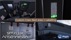 Starlux Airlines AIRSORAYAMA Special Livery w/ Cabin Pack [A350-1000] thumbnail 7