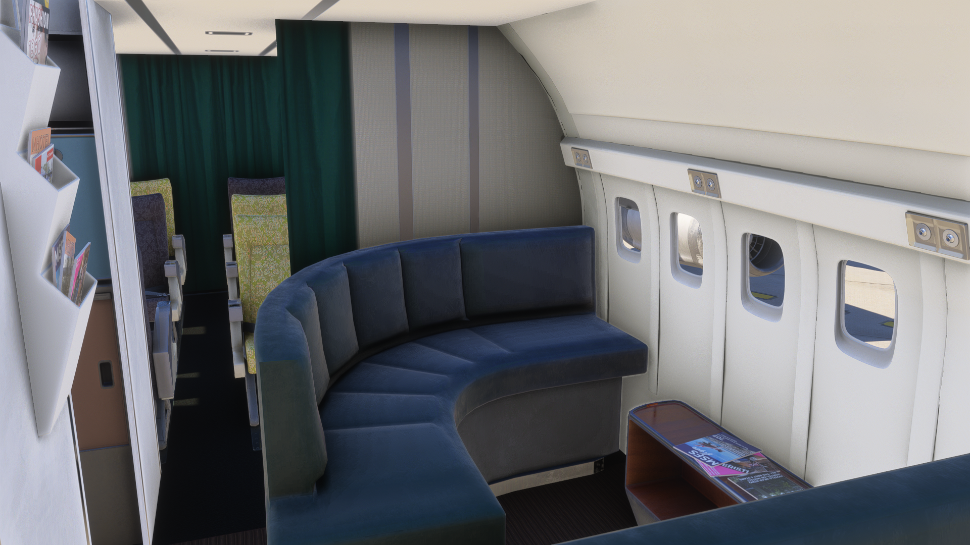 B707 Cathay Pacific Furniture Colors - Image 1
