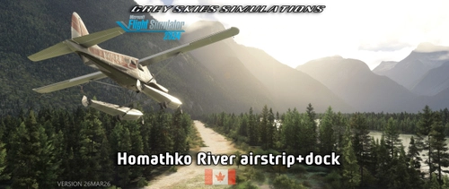 Homathko River airstrip, British Columbia BC, Canada (XGS15)