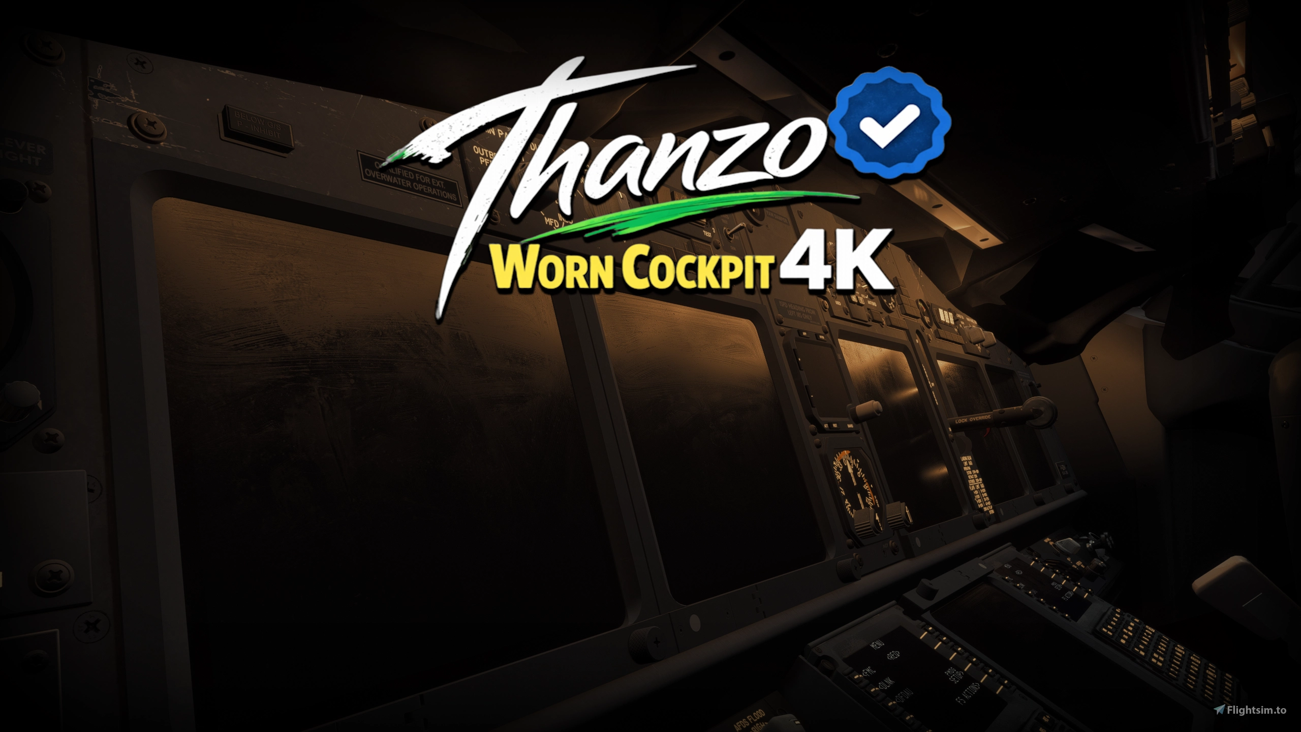 [PMDG  737] Thanzo Mod Worn Cockpit 4K - Image 1
