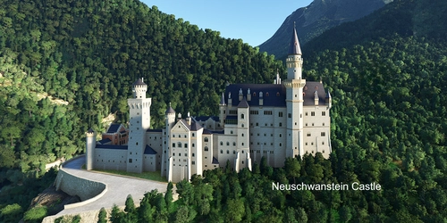 Ultralight Sightseeing - Germany – Neuschwanstein, Hohenschwangau and Ehrenberg Castles