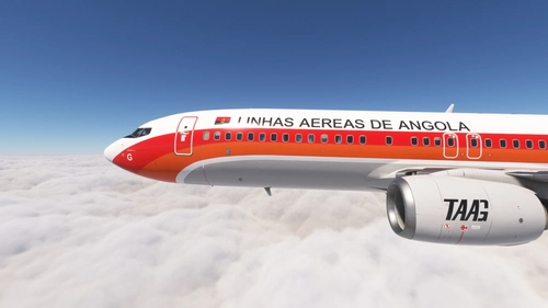PMDG 737-800 w/cabin TAAG Angola Airlines (D2-TBG)