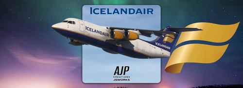 Icelandair Cargo - TF-FIJ - JustFlight Avro RJ100 QT