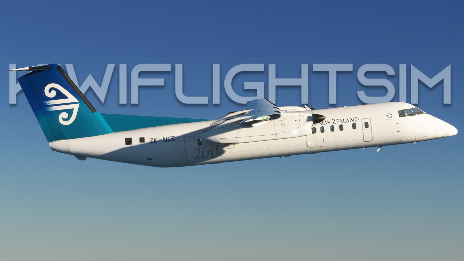 全日空商事 1/200 DHC-8-300 ANK TSUBAKI LIVERY Air New Zealand (Air Nelson) ZK-NEE | VirtualCol Dash 8 300 (Q300
