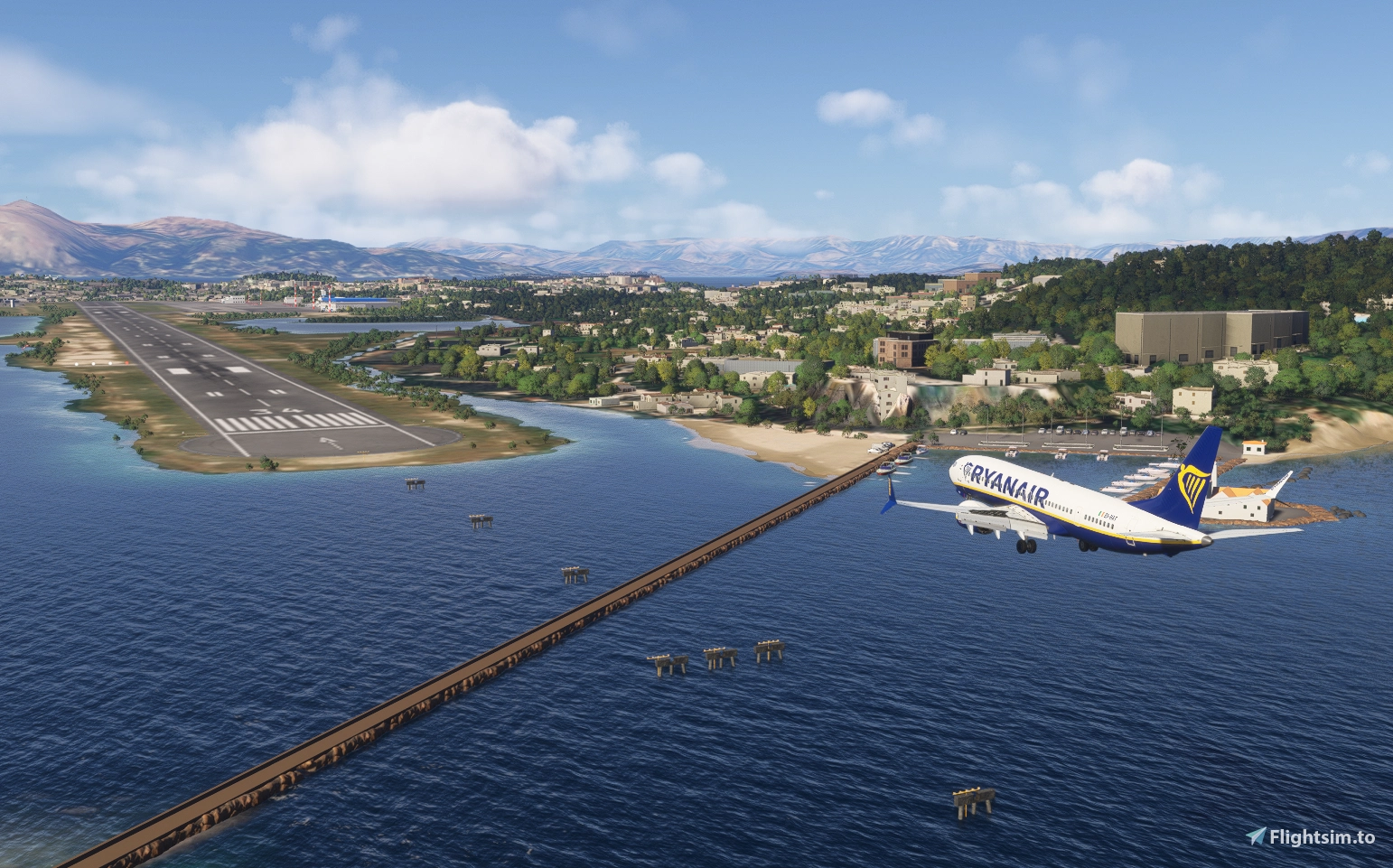 Taxiway and Texture Update for Freeware LGKR Corfu Airport by "flyto" - Image 1