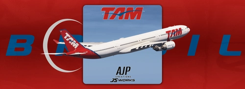 TAM Brasil - PT-MSN - Aerosoft-Toliss A340-600