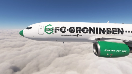 PMDG 737-800 w/ cabin Corendon Airlines - FC Groningen (PH-FCG)