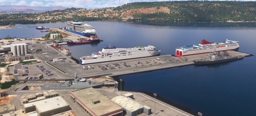 Souda Bay (Crete), Scenery and Naval Base