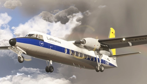 Inibuilds Fokker F-27 Condor and Lufthansa D-BARI