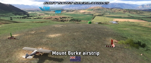 Mount Burke airstrip (slope training), Wanaka, New Zealand (XGS20)