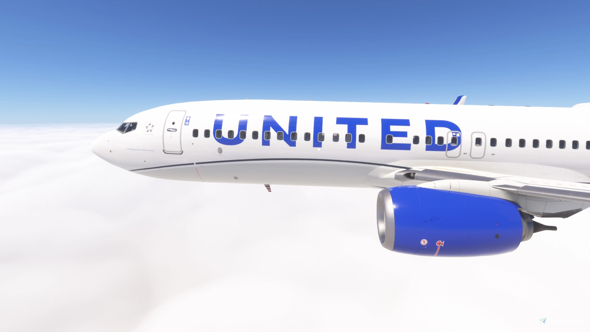 PMDG 737-800 w/ cabin United Airlines EvoBlue/CO Merger fleet - Image 1