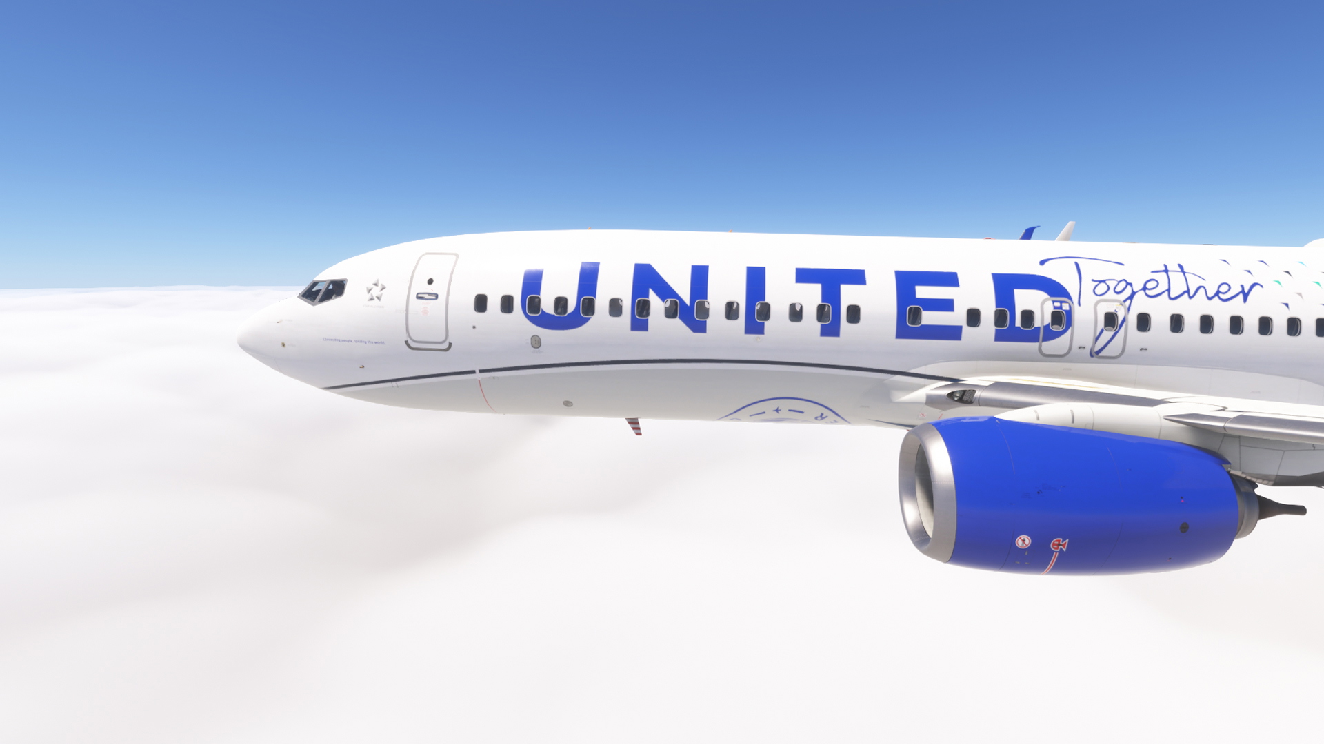 PMDG 737-800 w/ cabin United Airlines - United Together (N27261) - Image 1