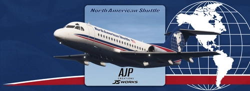 North American Shuttle - VA Fleetpack - JustFlight Fokker F28 Professional