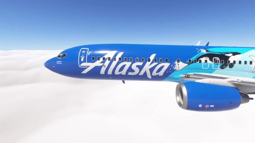 PMDG 737-800 w/ cabin  Alaska Airlines - West Coast Wonders (N932AK)