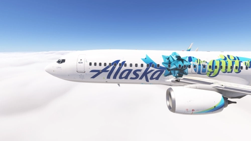 PMDG 737-800 w/ cabin Alaska Airlines - The Gift of Travel (N913AK)
