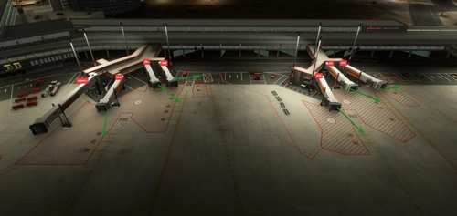 SimWing's EDDH Hamburg: Airport Enhancement: Parking Enhancements